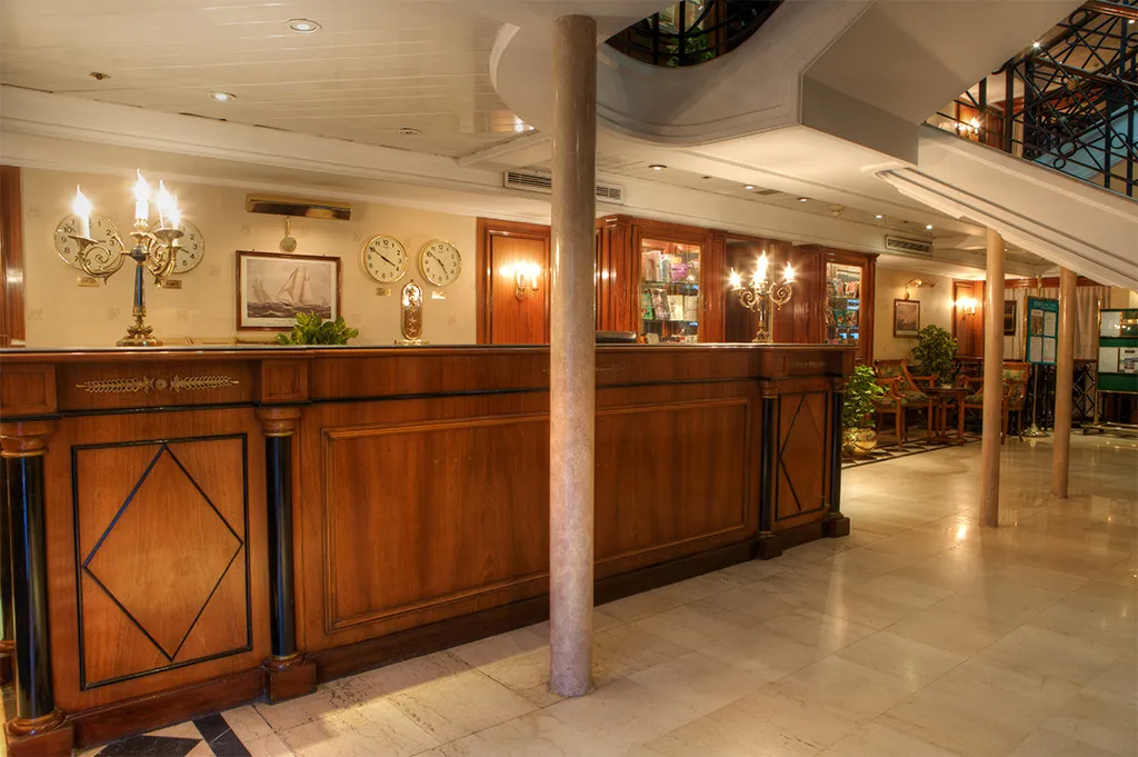 Lobby of the Champolion I Nile cruise